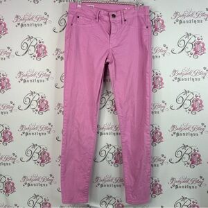 GAP jeans bright bubblegum pink pockets comfy Vibrant Pink Denim legging Jean